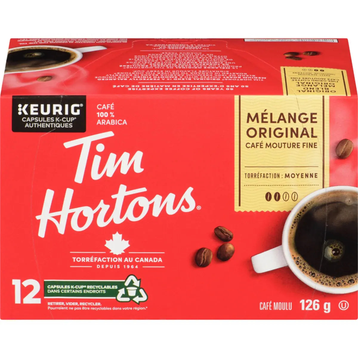 Dosettes de café originale 12 capsules