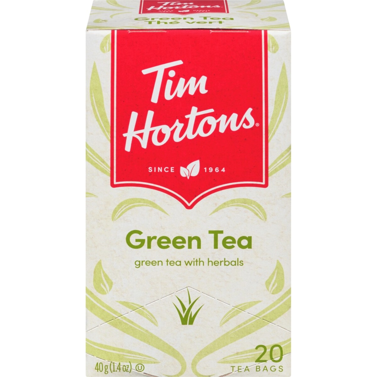 Thé vert avec citronnelle, 20 sachets de thé