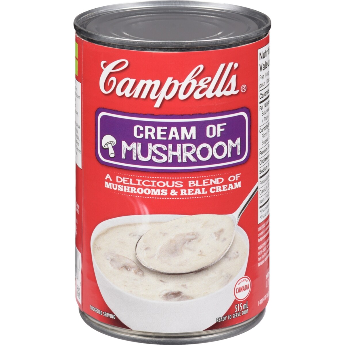 Crème de champignons prête à déguster