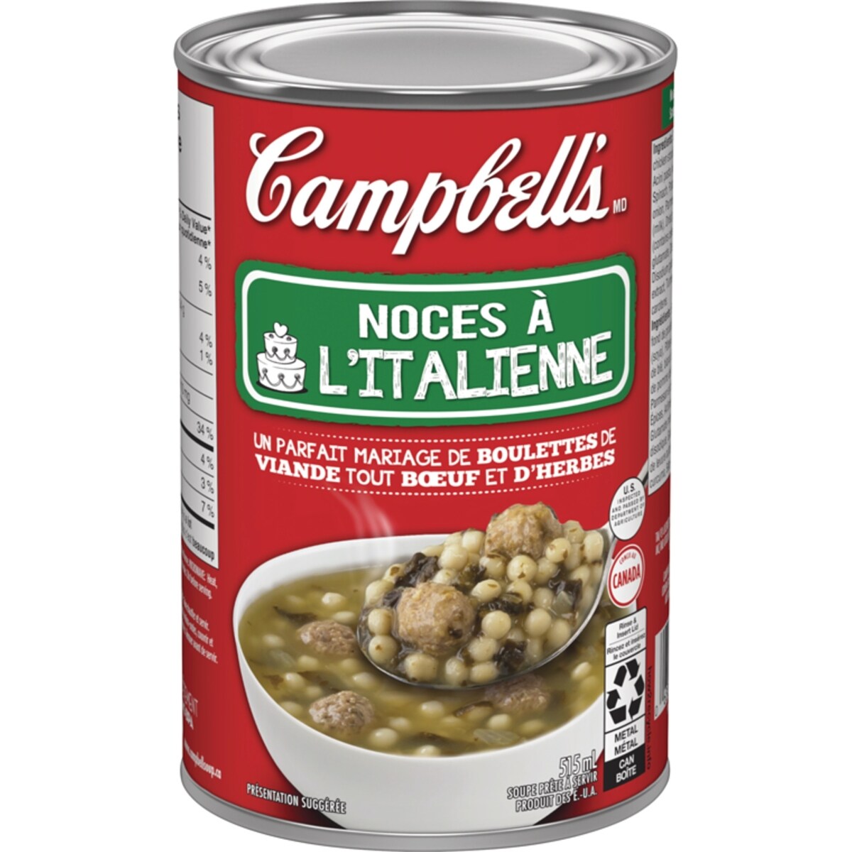 Soupe noces à l’italienne prête à déguster