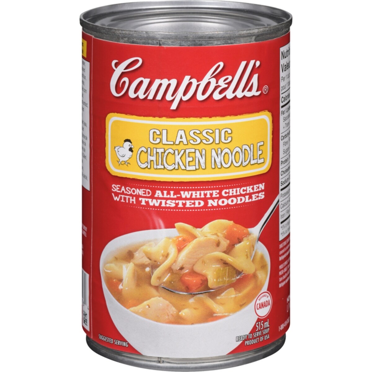 Bol de soupe poulet et nouilles prêt-à-servir