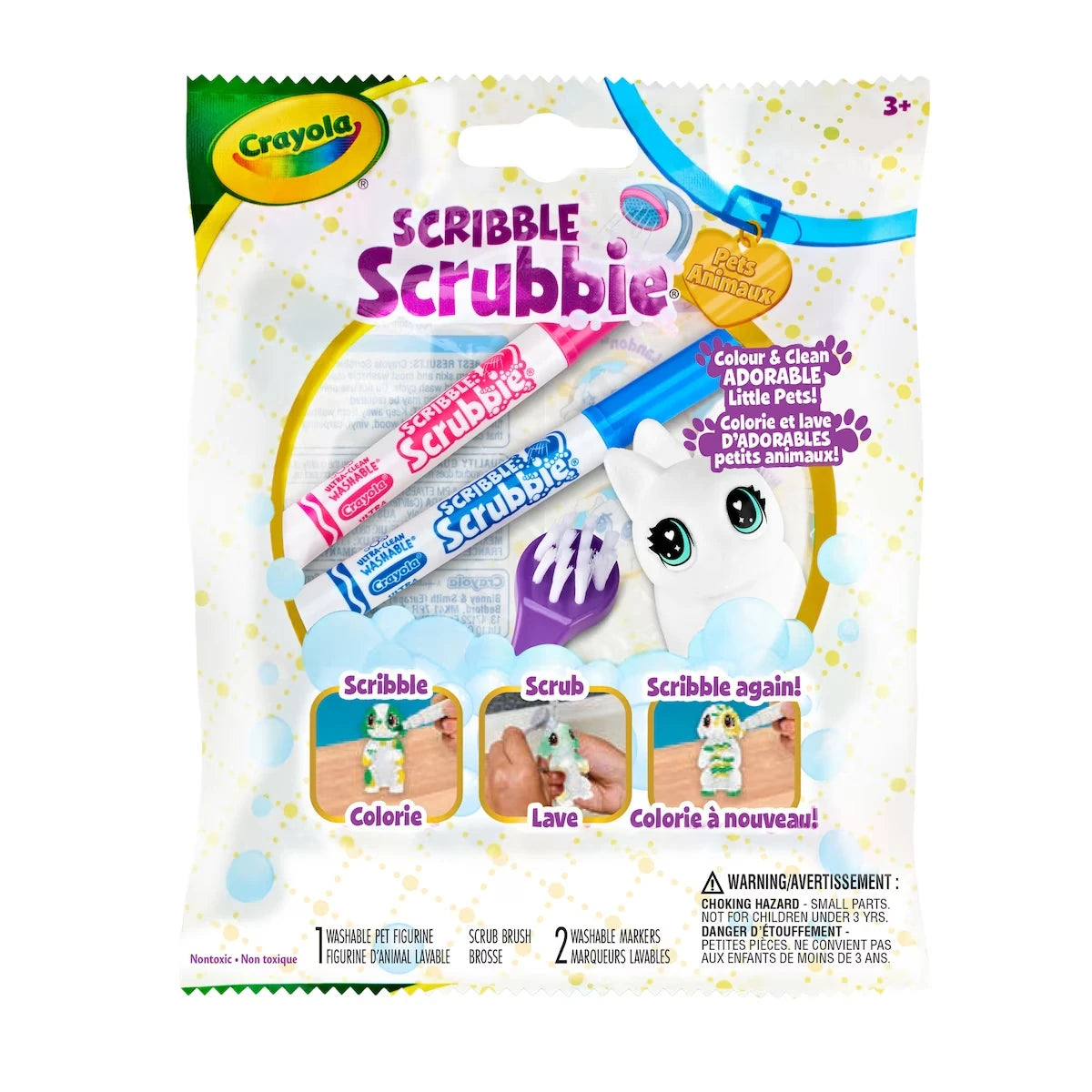 Scribble Scrubbie animaux - 1ct sac