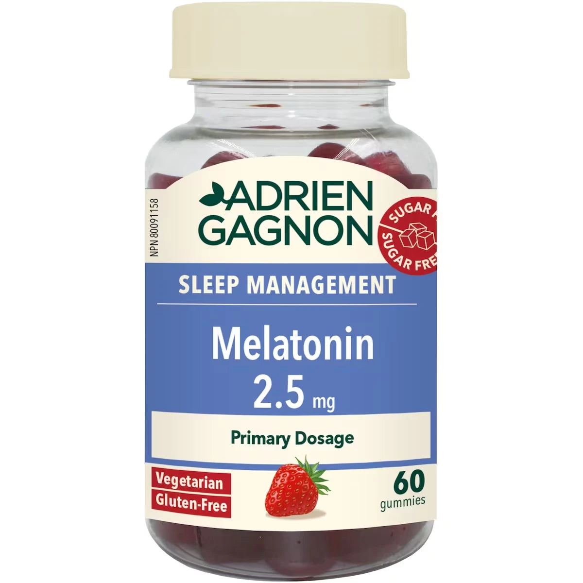 Melat 2.5 mg gum sans sucre