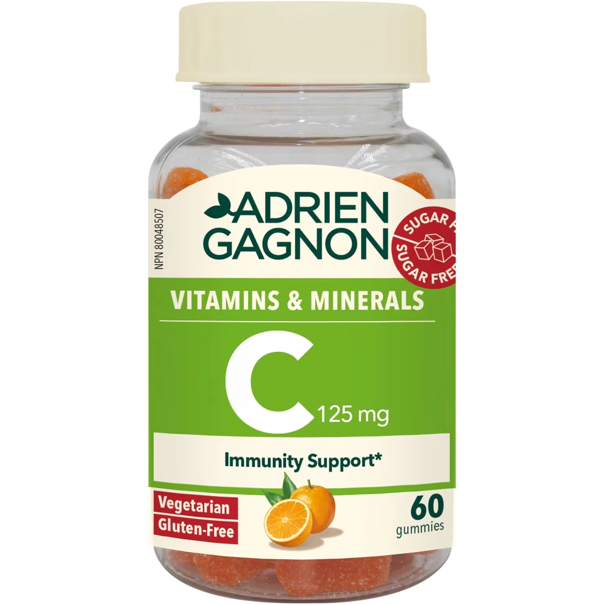 Vitamin 125 mg gum sans sucre