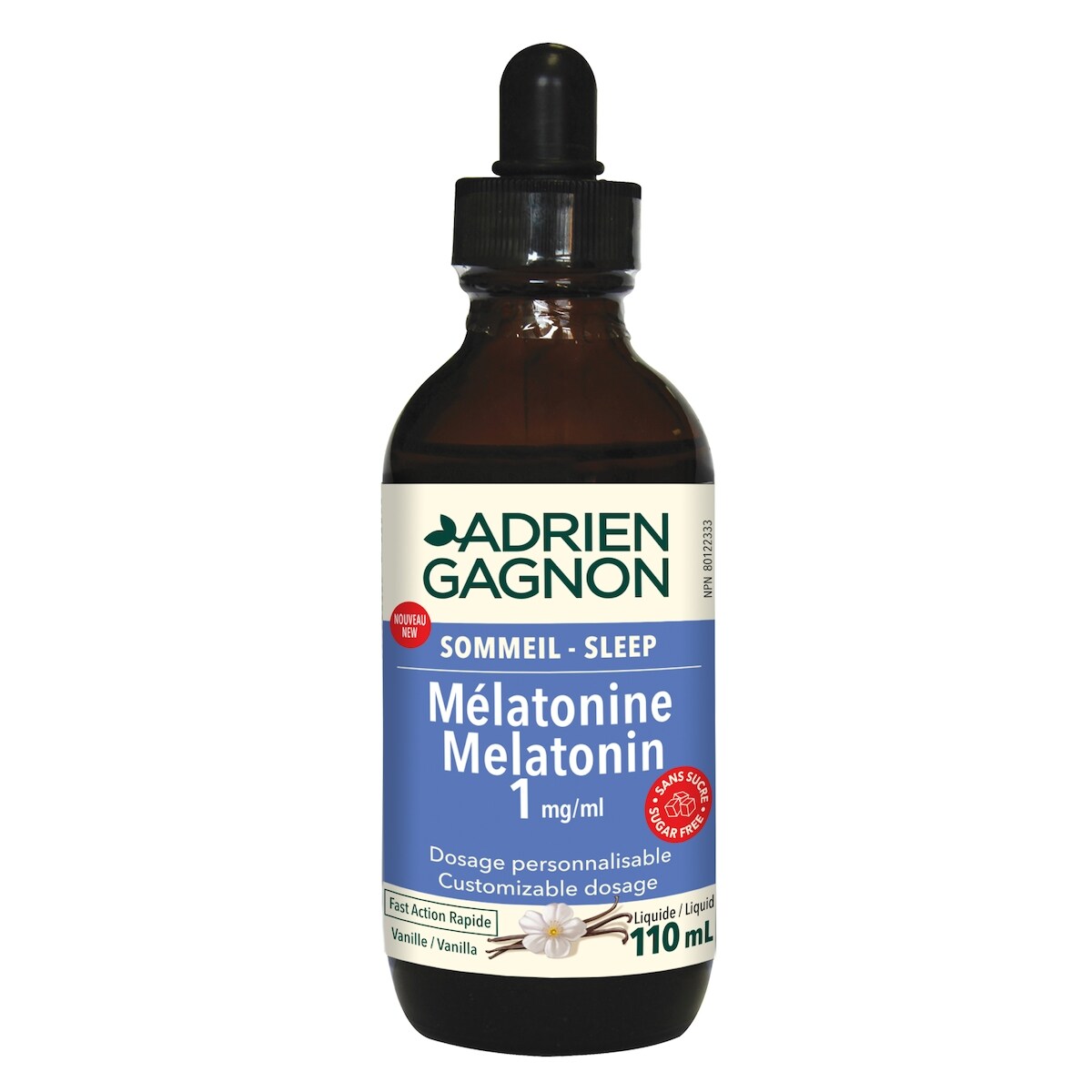Mélatonine 1 mg Liquide Vanille