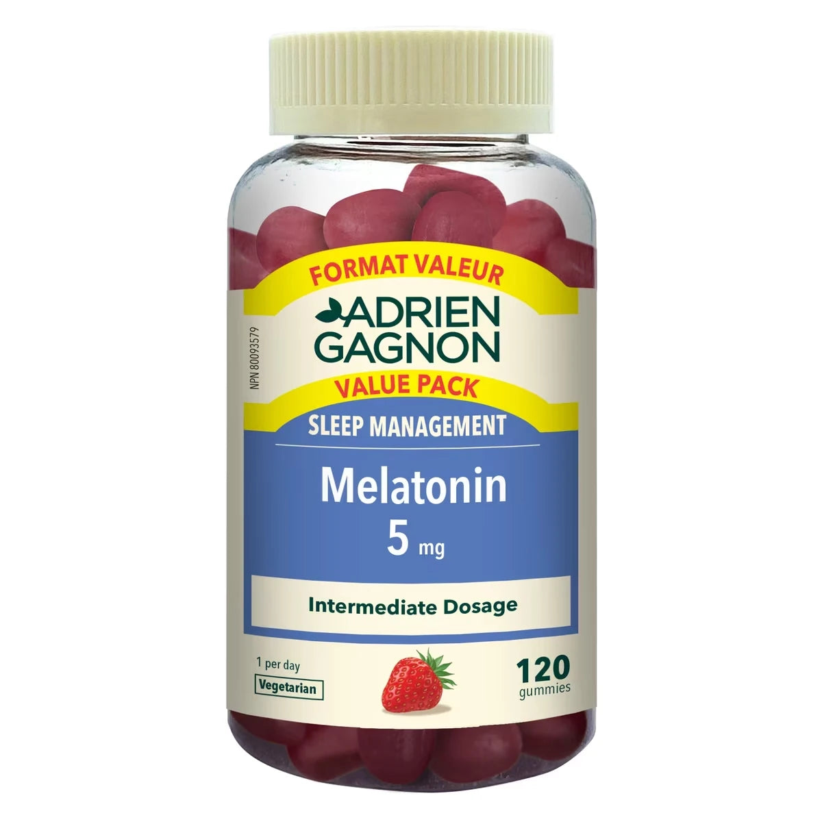 Melatonine 5 mg (120 gummies)