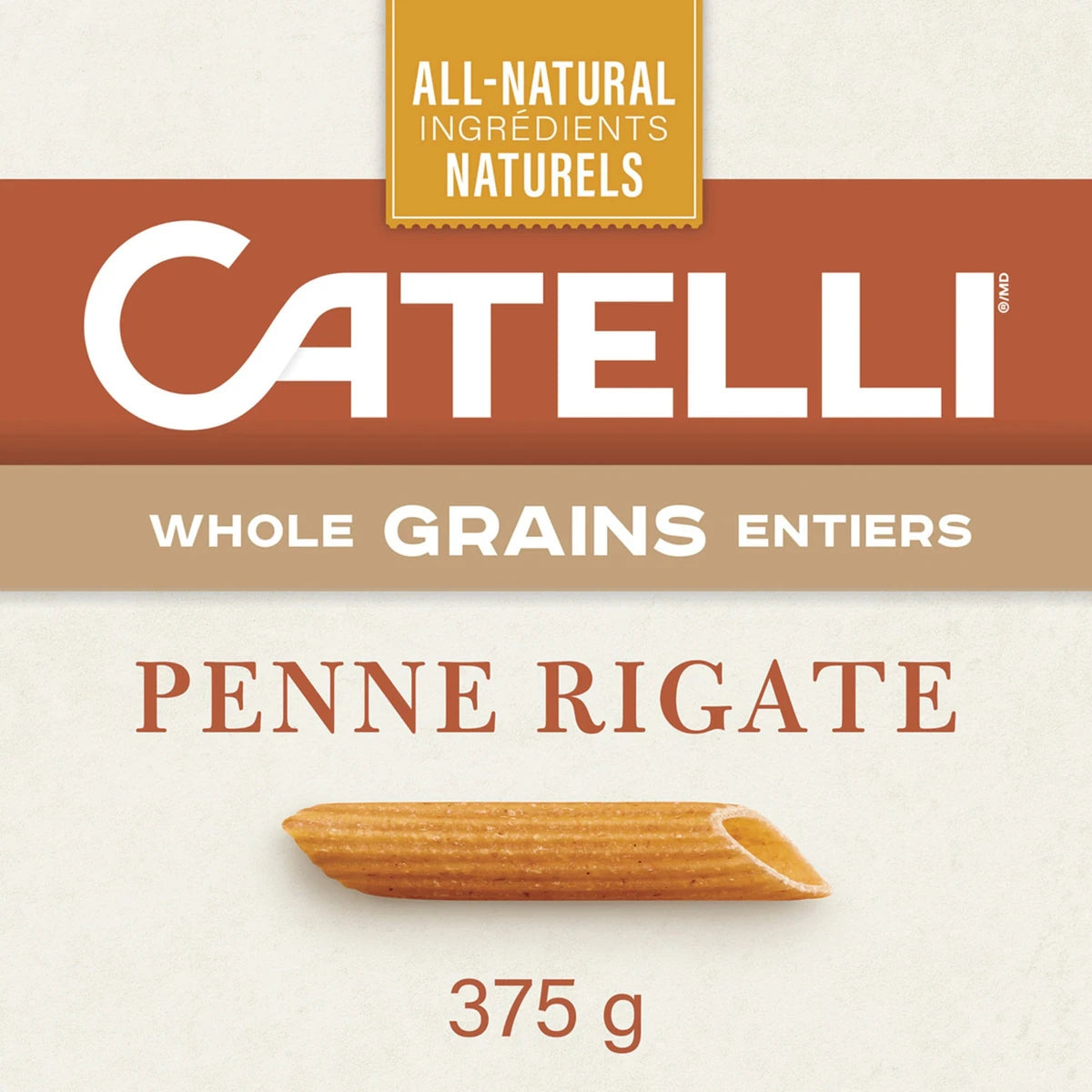 Pâtes Grains Entiers Penne Rigate