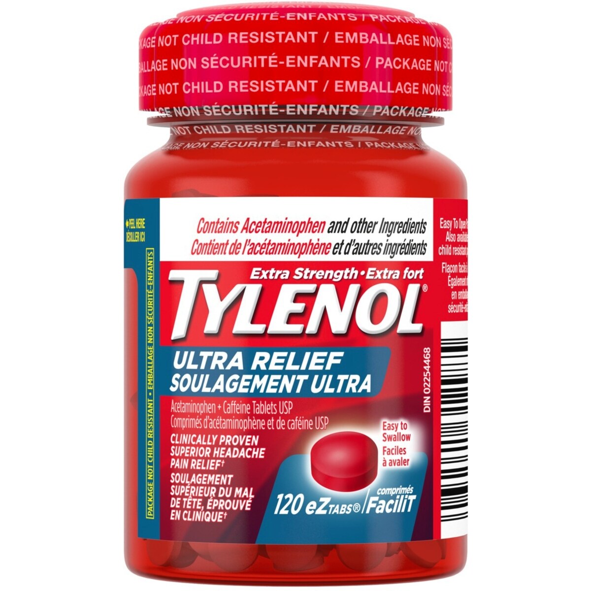 Acétaminophène à 200 mg, soulagement ultra, comprimés FaciliT