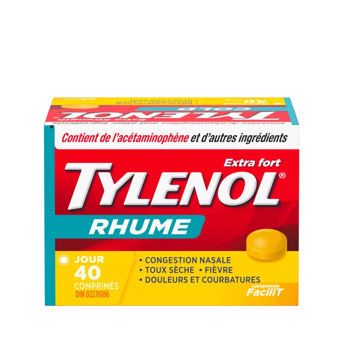 Soulagement du rhume, jour, extra fort, comprimés FaciliT