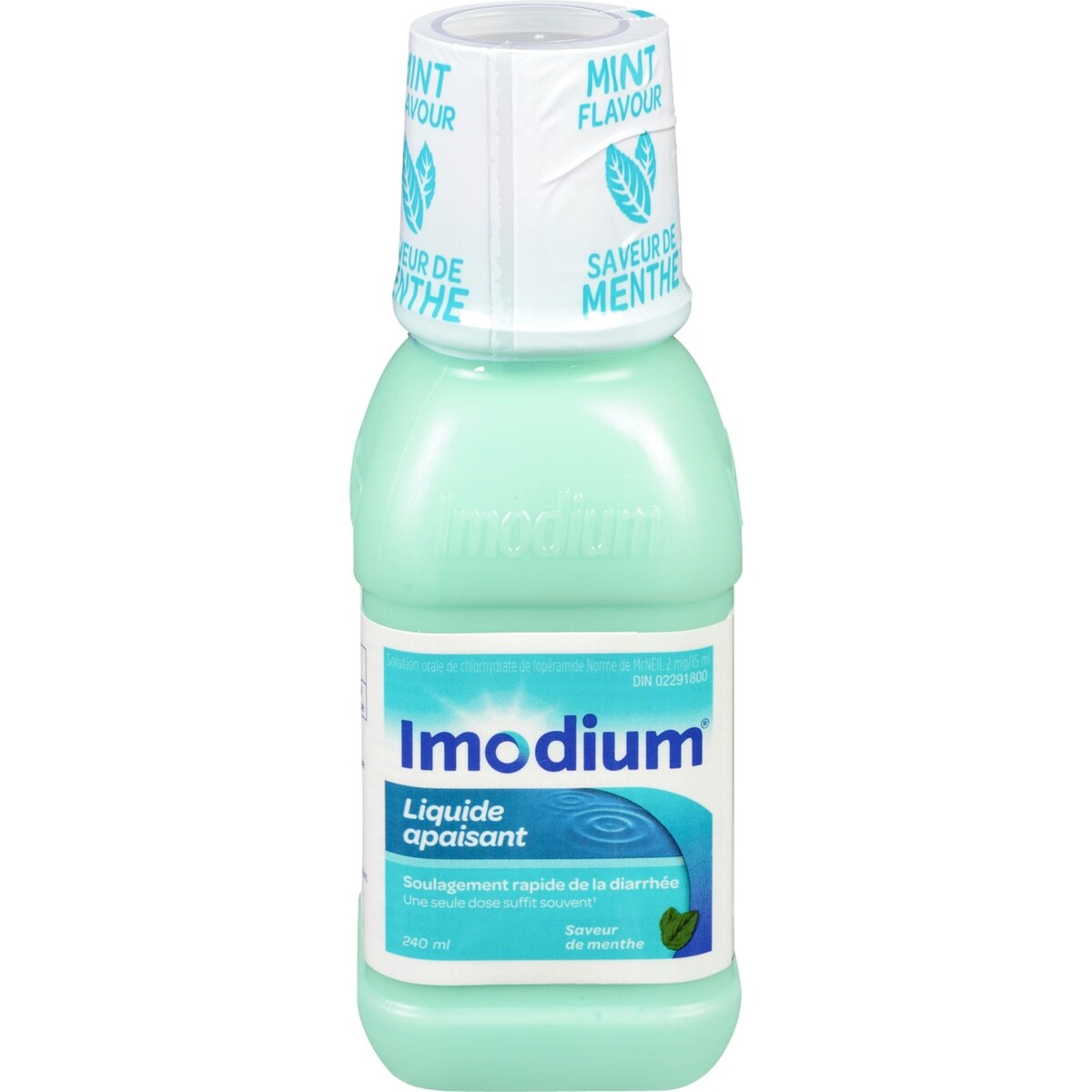 Liquide apaisant pour le soulagement de la diarrhée, Menthe 240 ml