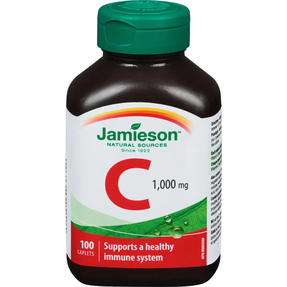 Caplets de vitamine C très puissante 1000 mg