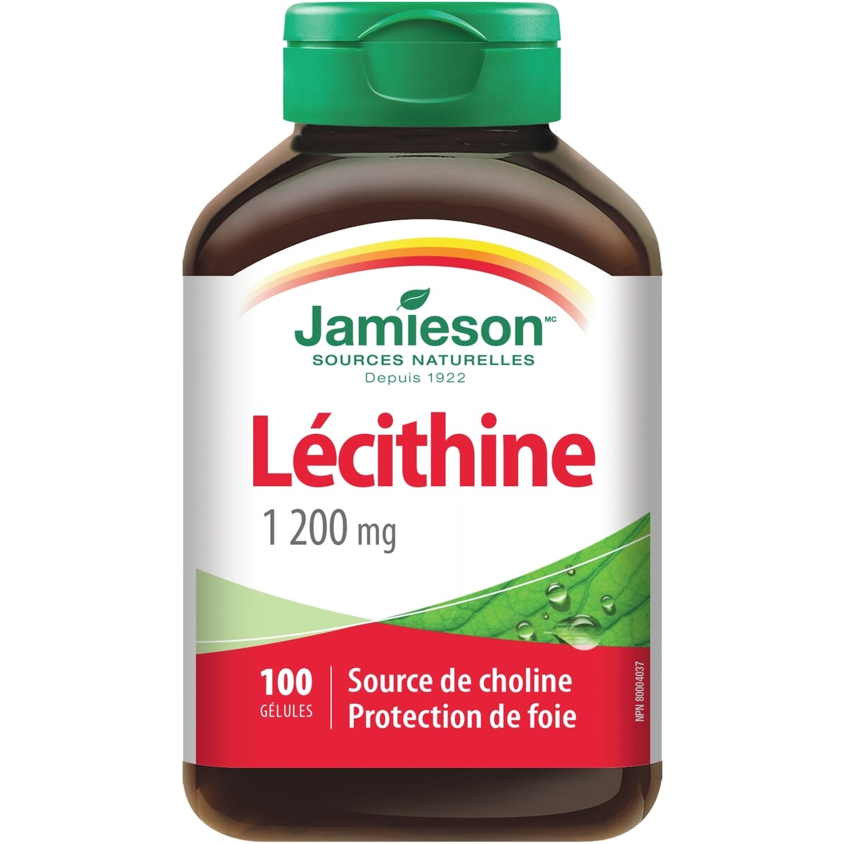 Gélules de lécithine 1 200 mg