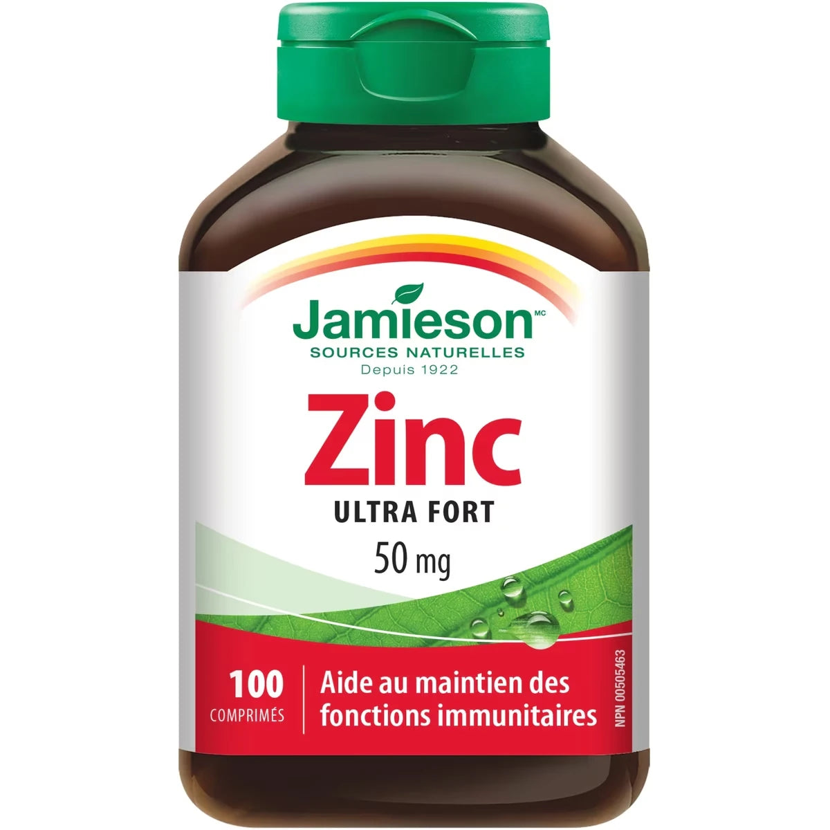 Comprimés de zinc de , 50 mg