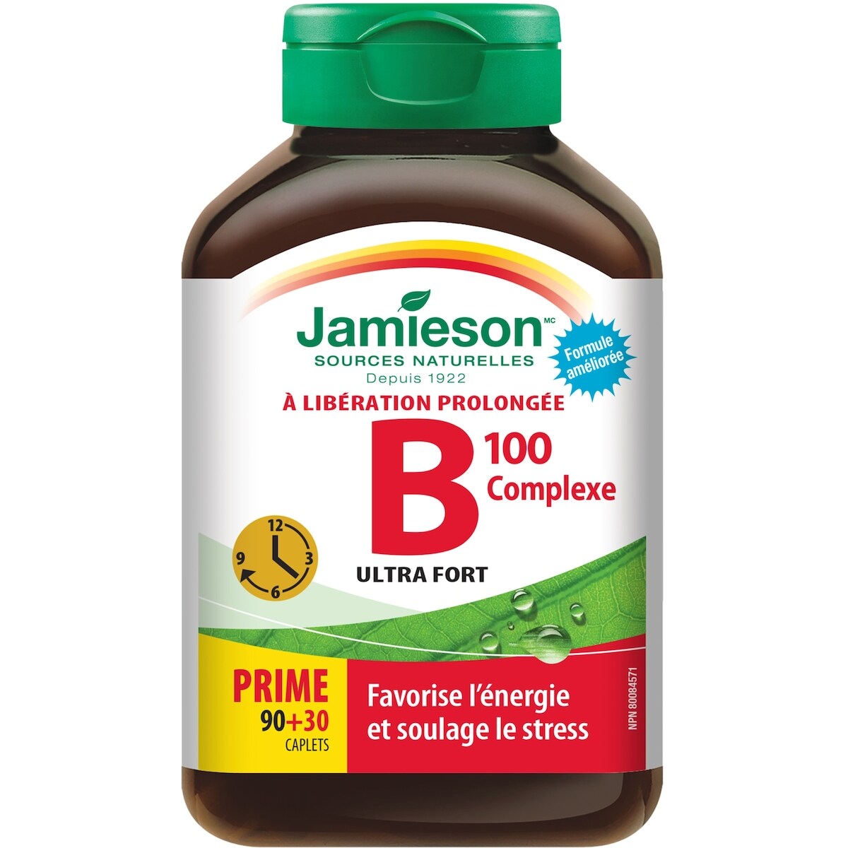 Comprimés à dégagement graduel de complexe B 100 mg