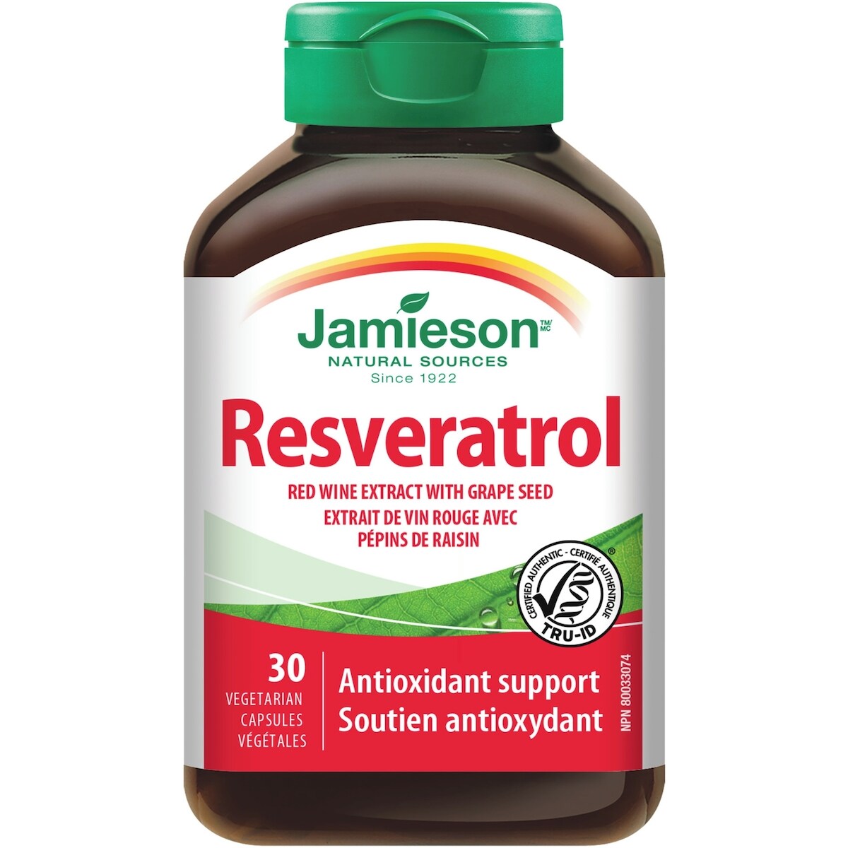 Resvératrol Extrait de vin rouge avec pépins de raisin