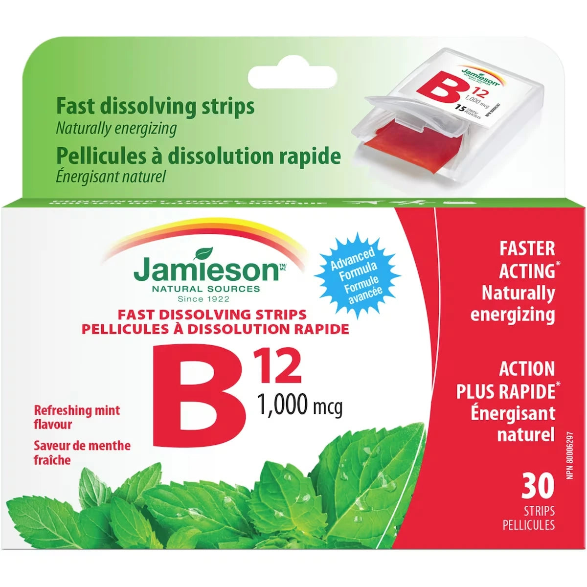 Vitamine B12 1 000 mcg (Méthylcobalamine) - Pellicules à dissolution rapide