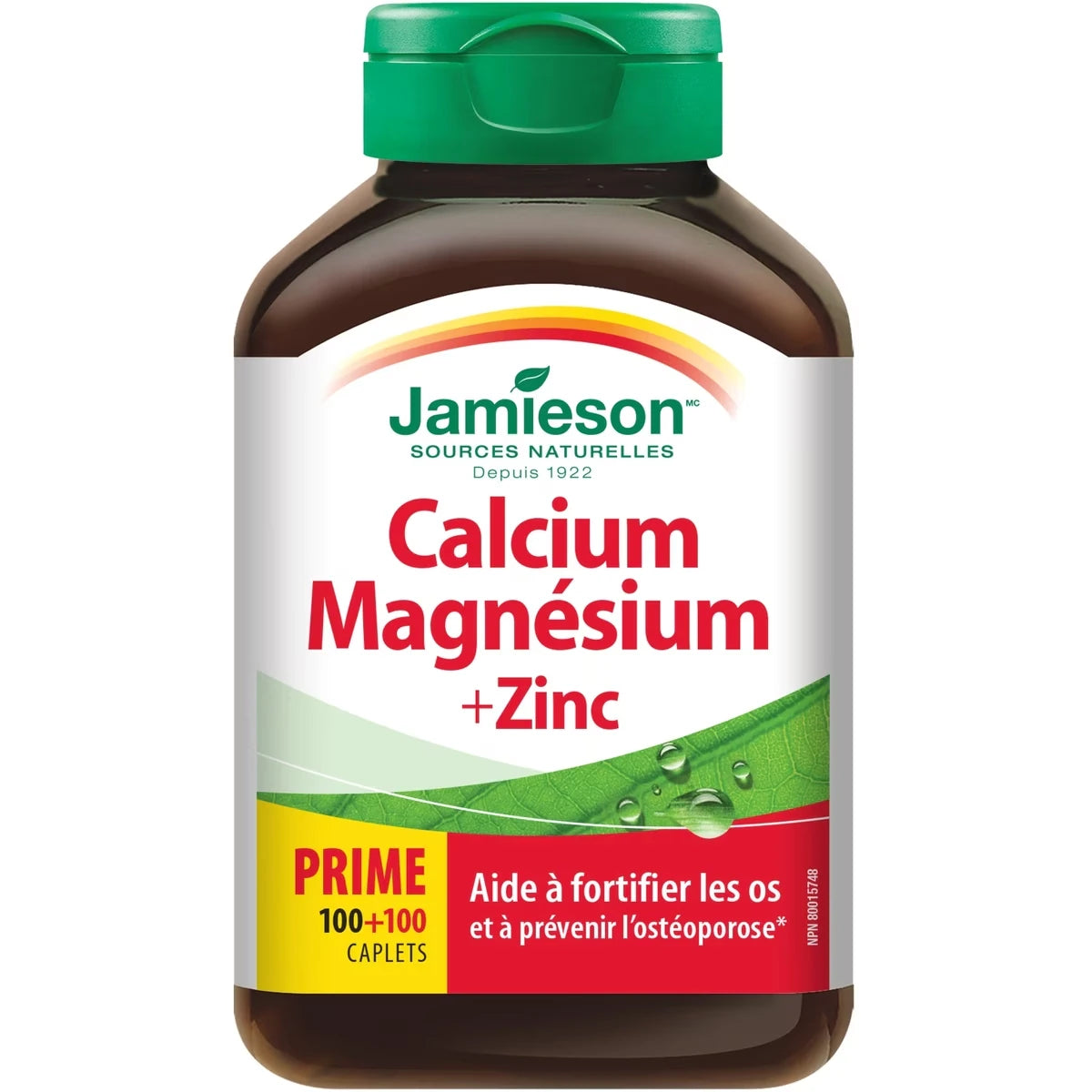 Caplets de calcium magnésium avec zinc