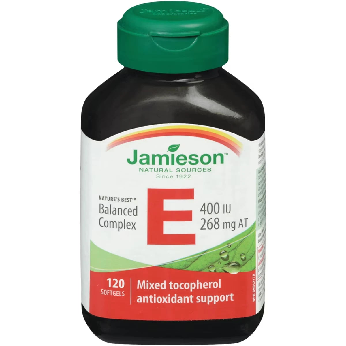Complexe équilibré de vitamine E 400 UI avec mélange de tocophérols