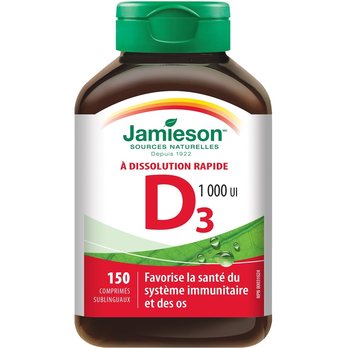 Vitamine D 1 000 UI Comprimés Sublinguaux