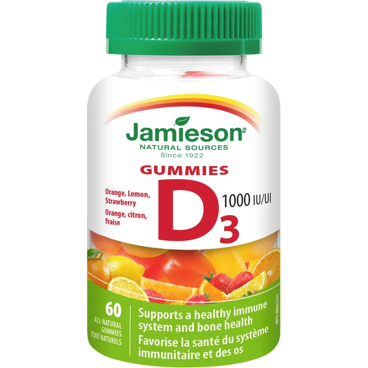 Gummies de vitamine D 1,000 IU