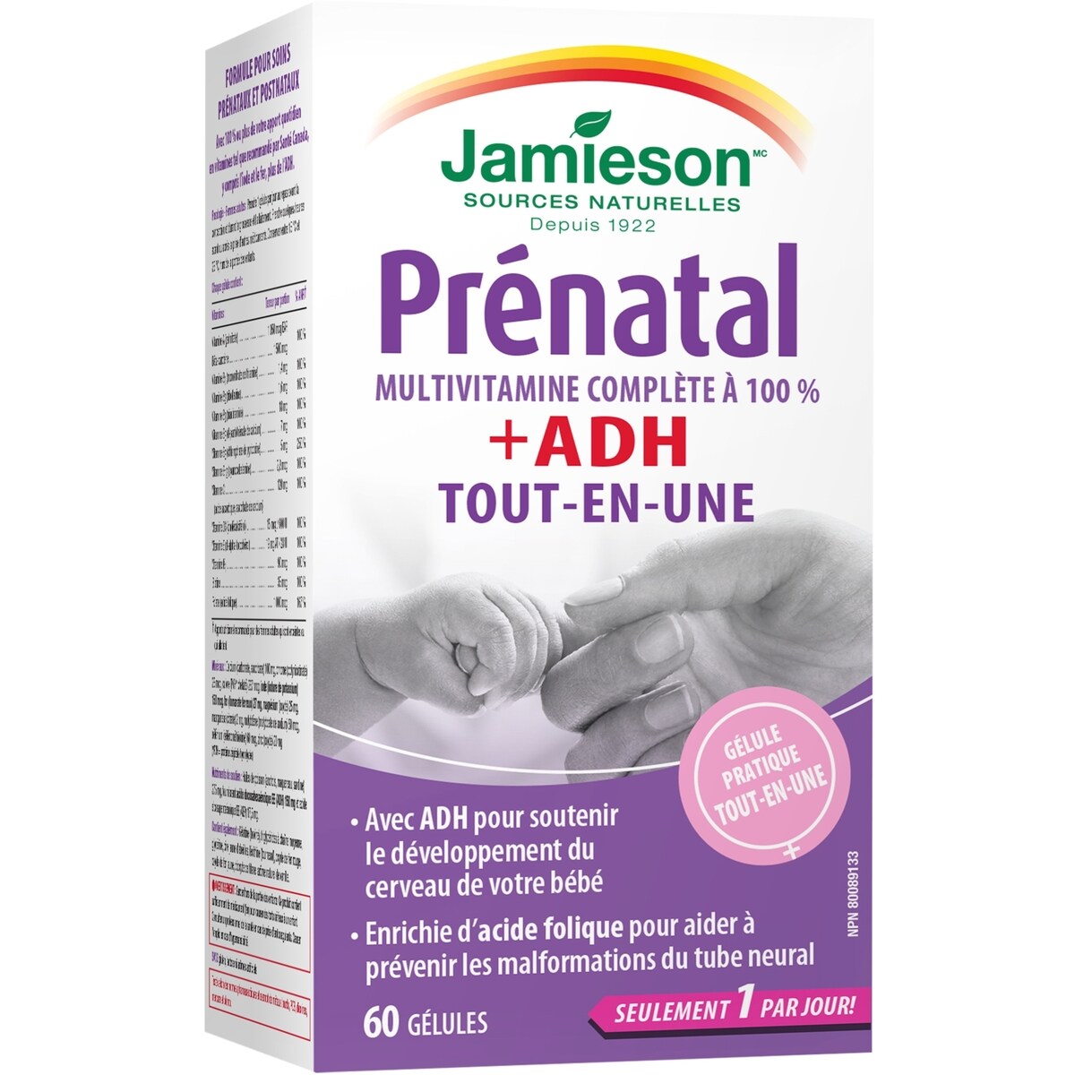 Gélules Prénatal complet avec ADH