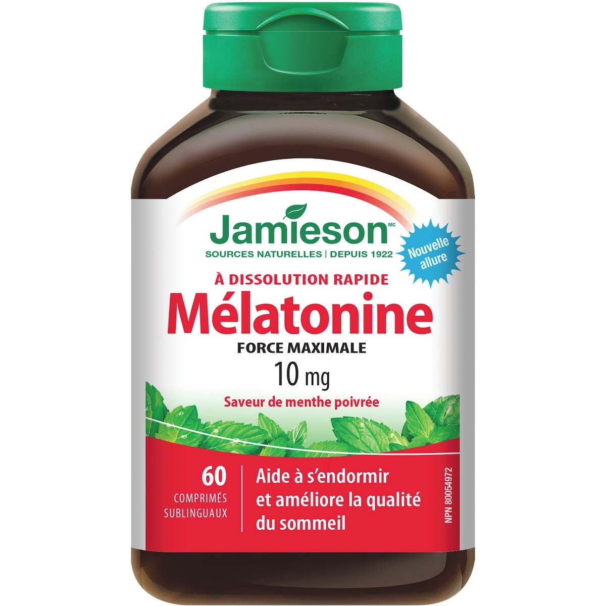 Mélatonine à dissolution rapide - menthe poivrée