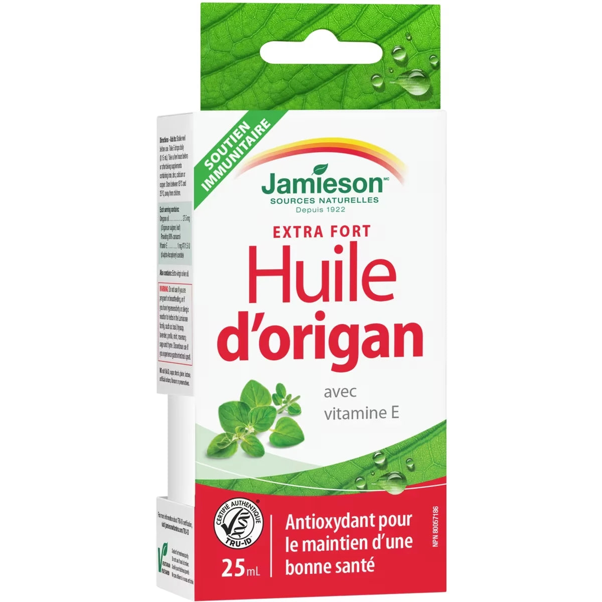 Huile d’origan extra forte avec vitamine E