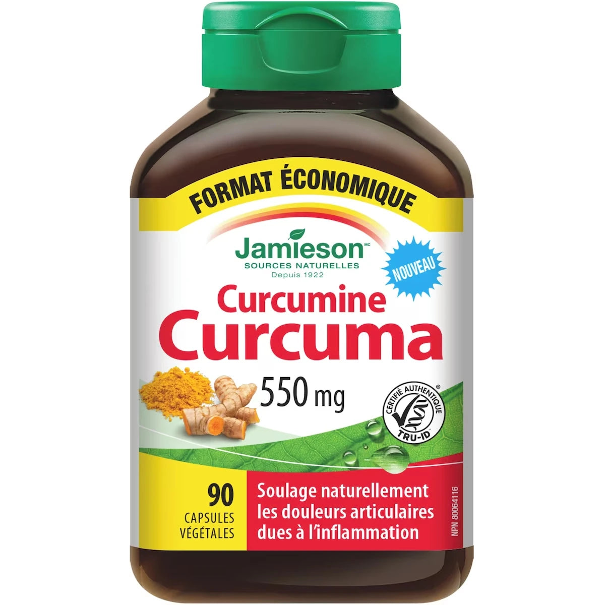 Curcumine Curcuma 550 mg Format Économique