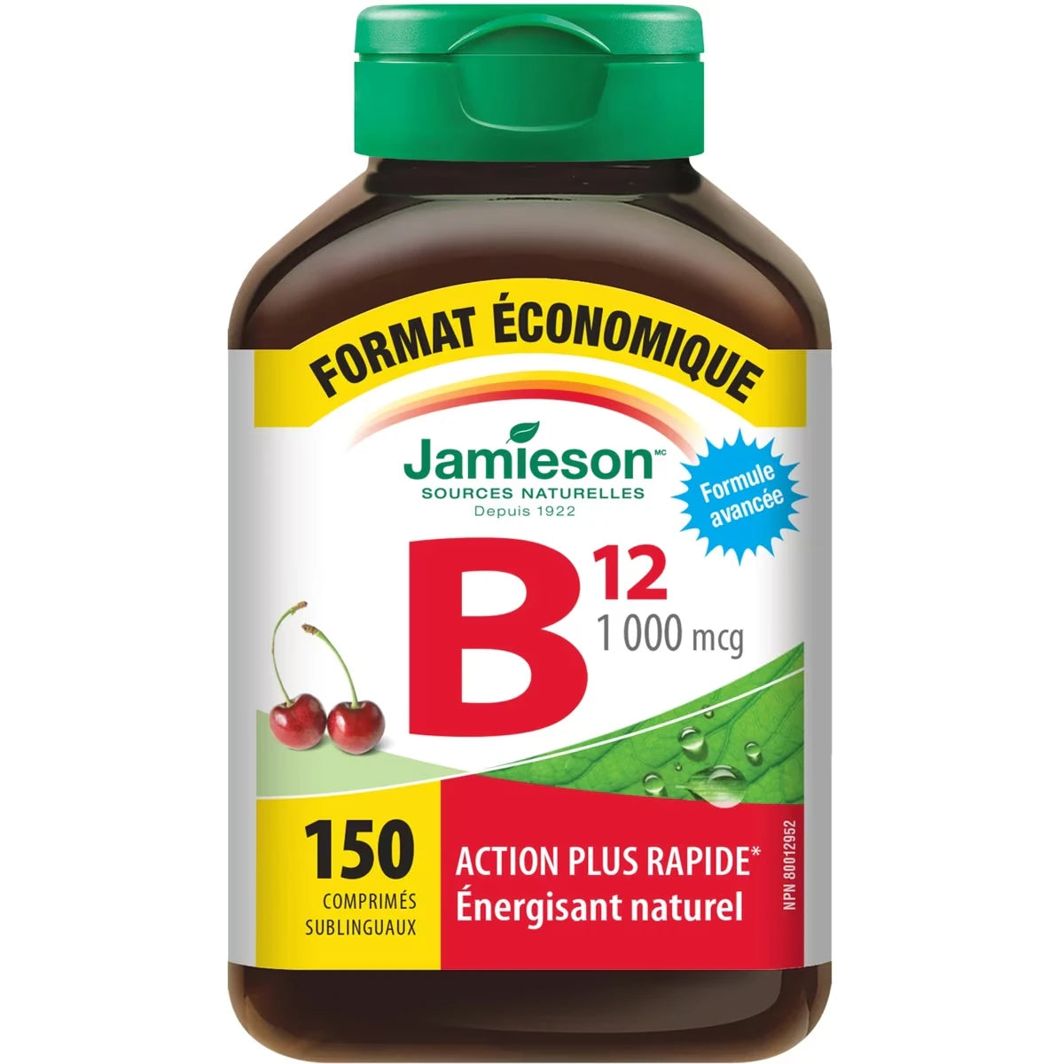 Vitamine B12 1 000 mcg À Dissolution Rapide - Format économique