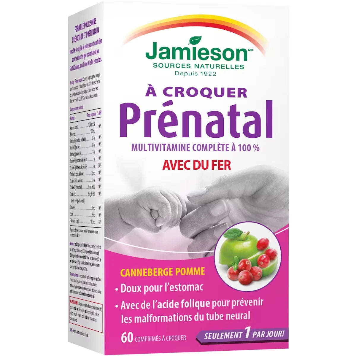 Multivitamine Prénatale à Croquer Complète à 100 %