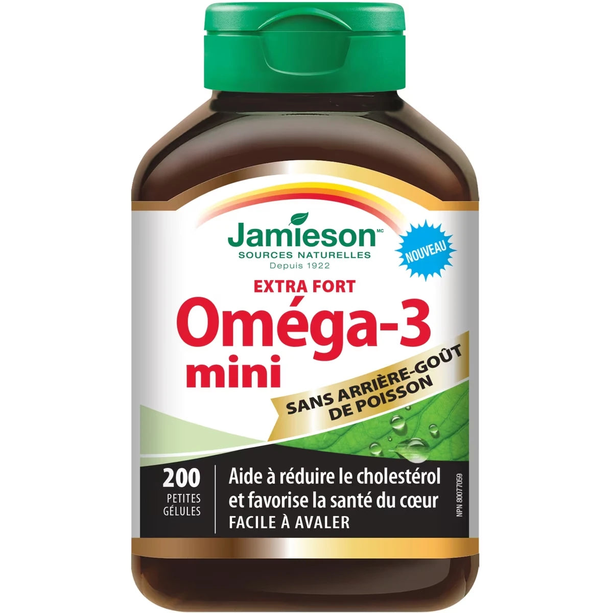 Oméga-3 Mini Puissance élevée sans arrière-goût de poisson
