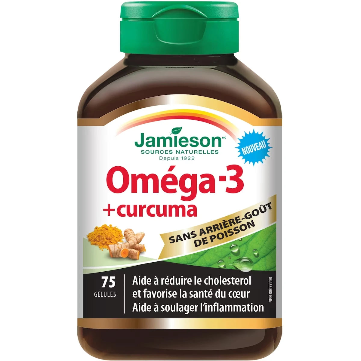 Oméga-et curcuma - Sans arrière-goût de poisson