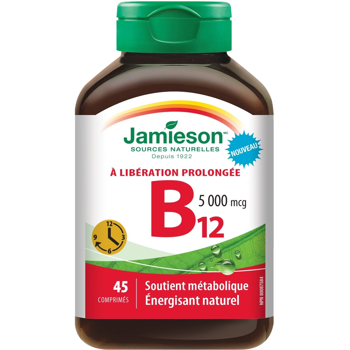 Vitamine B12 5 000 mcg Comprimés à Libération Prolongée
