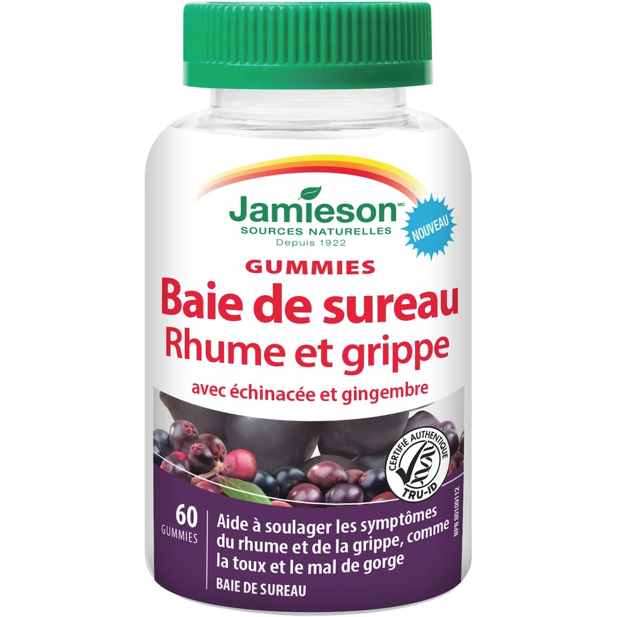 Baie de Sureau avec Échinacée et Gingembre Gummies