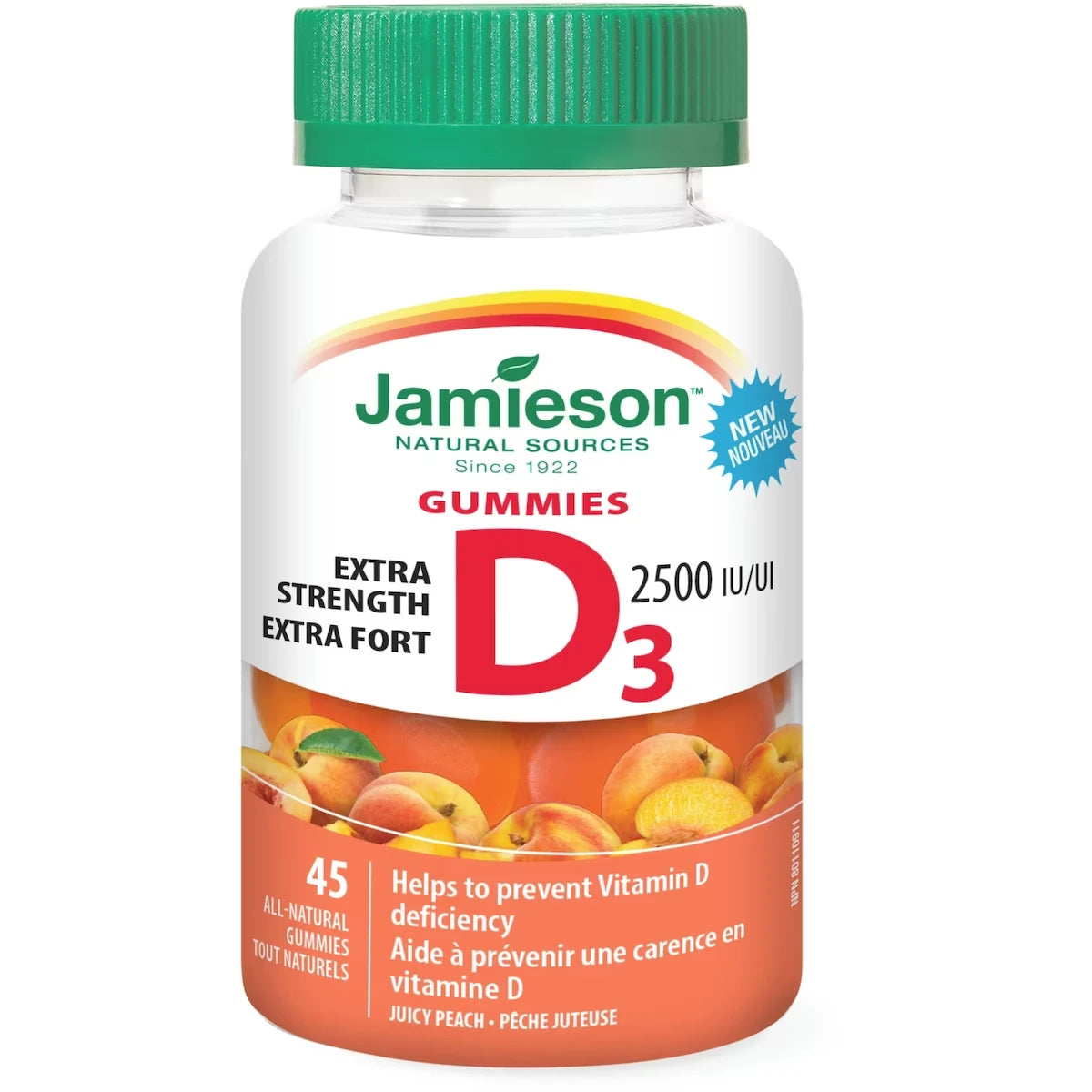 Gummies de Vitamine D 2500 UI