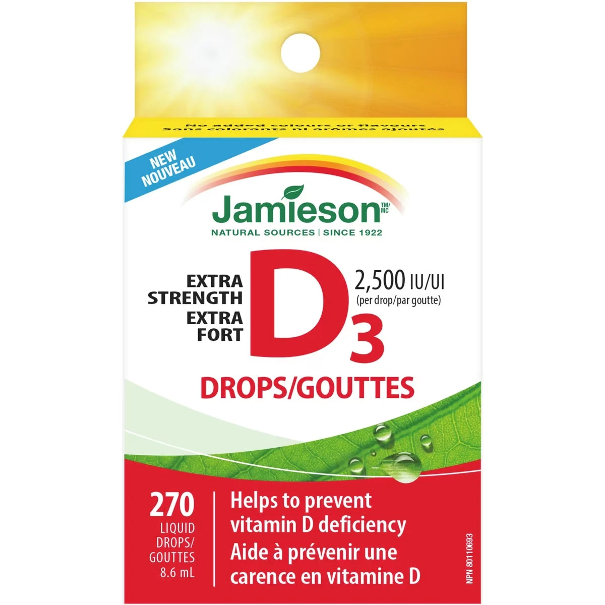 Extra Fort Gouttes de Vitamine D3