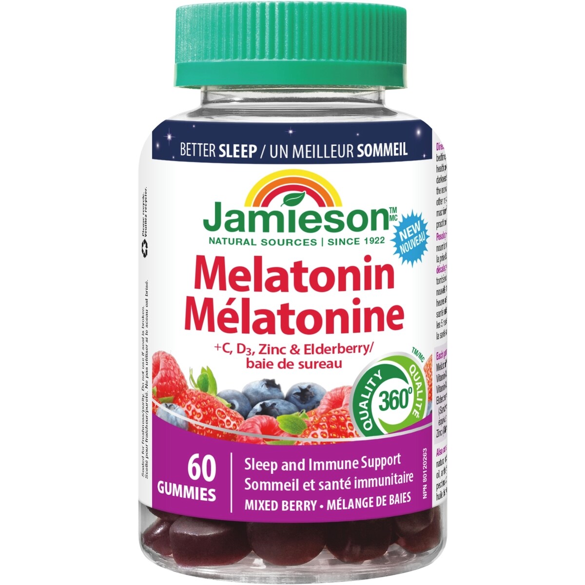 Mélatonine + Soutien Immunitaire Gummies