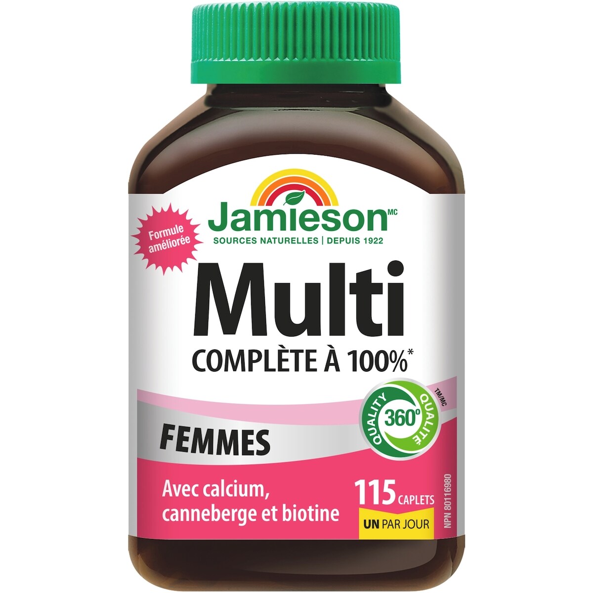 Multivitamine complète à 100 % pour femmes 115 ct