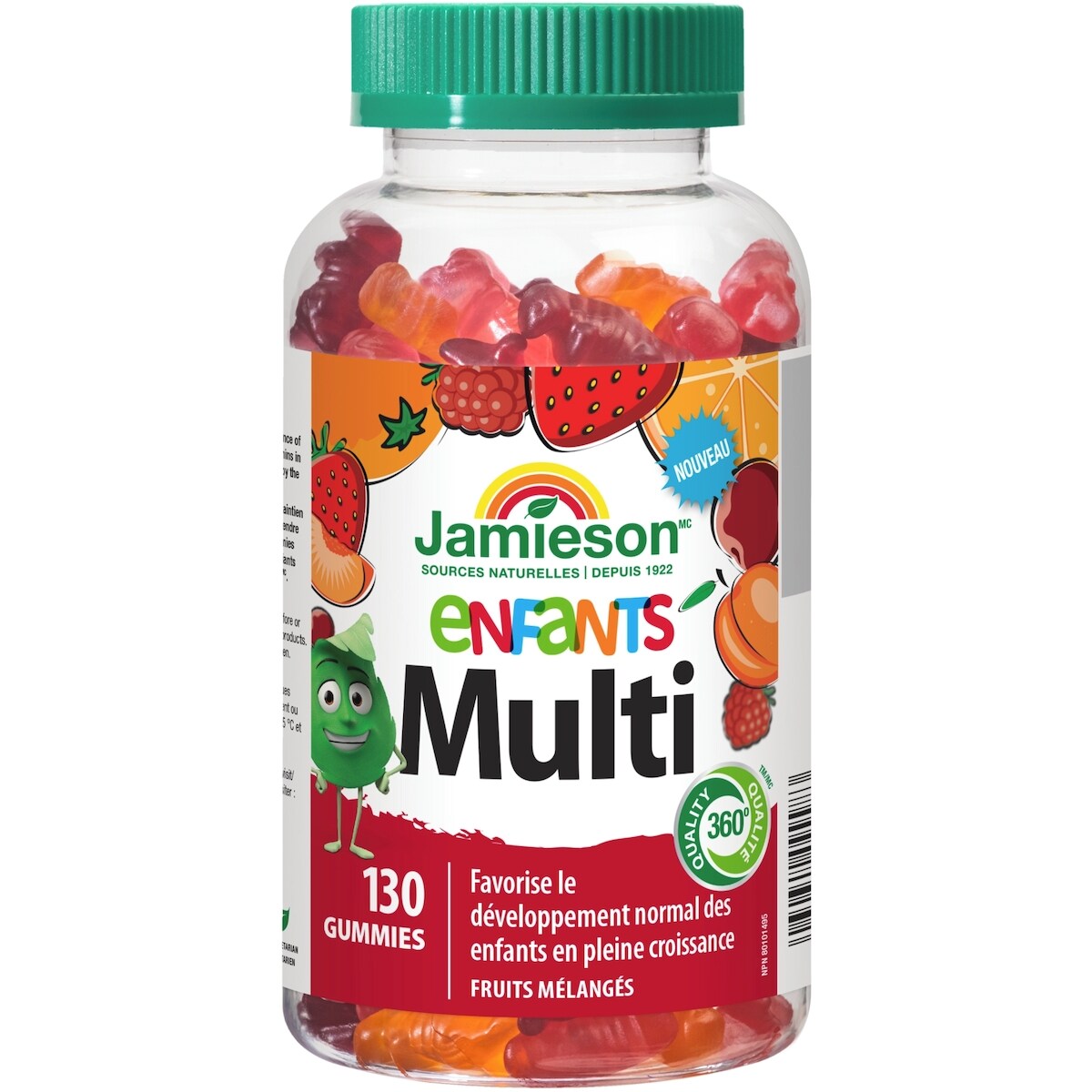 Gummies multivitaminés pour enfants fruits mélangés