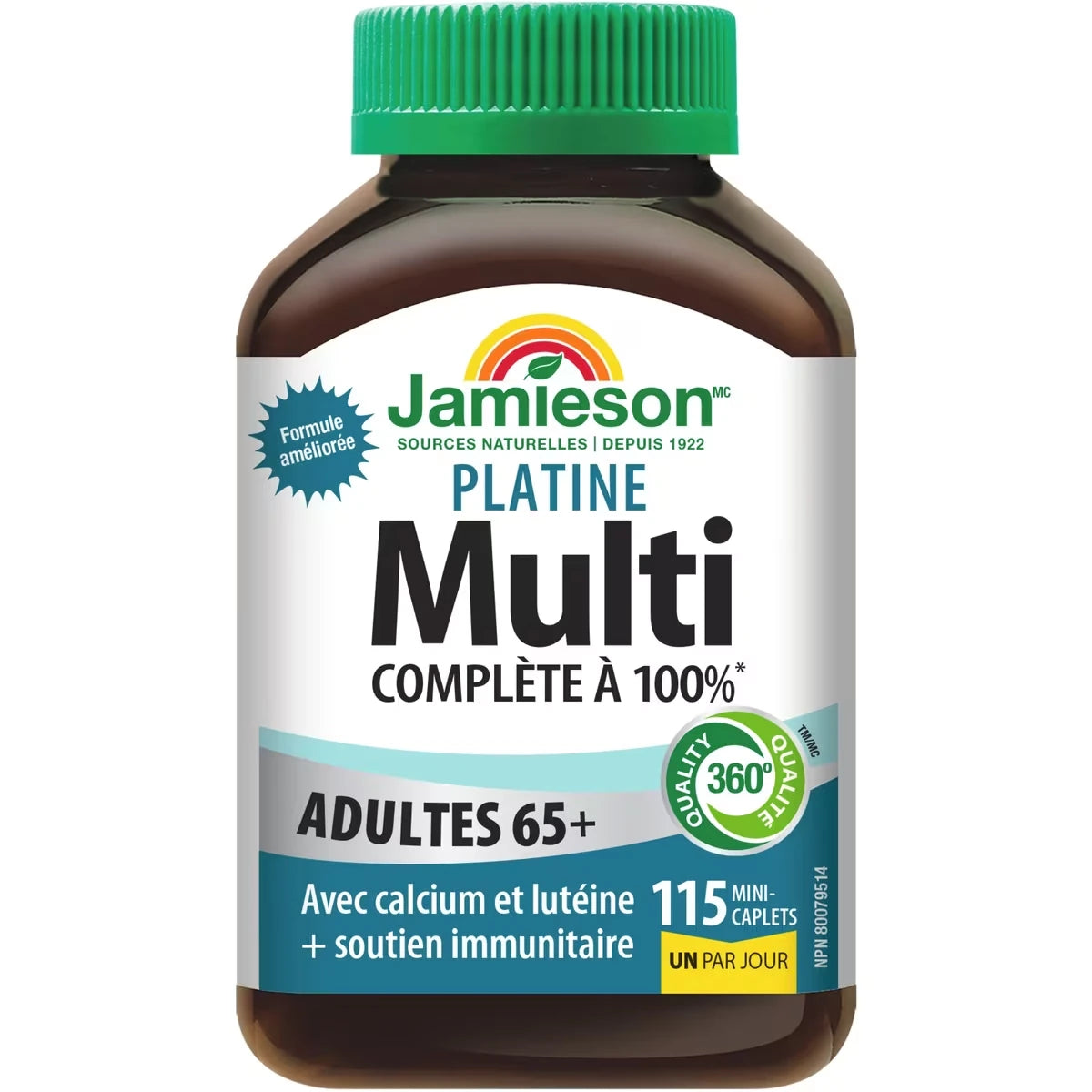 Multivitamine Platine pour adultes 65+ 115 ct