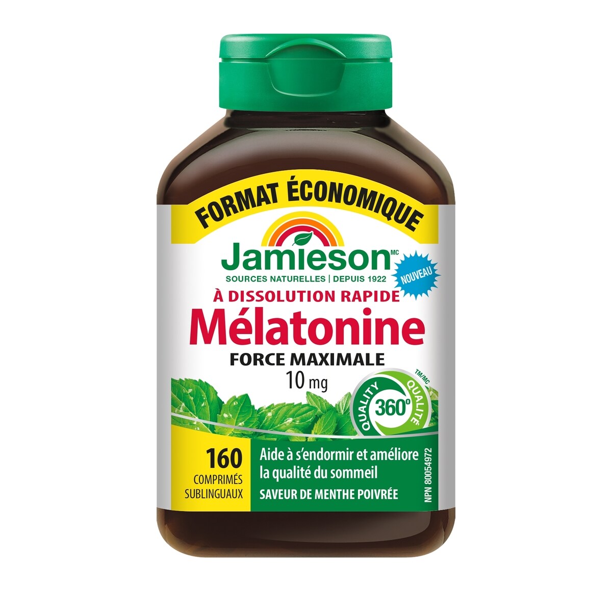 Mélatonine 10 mg, format économique