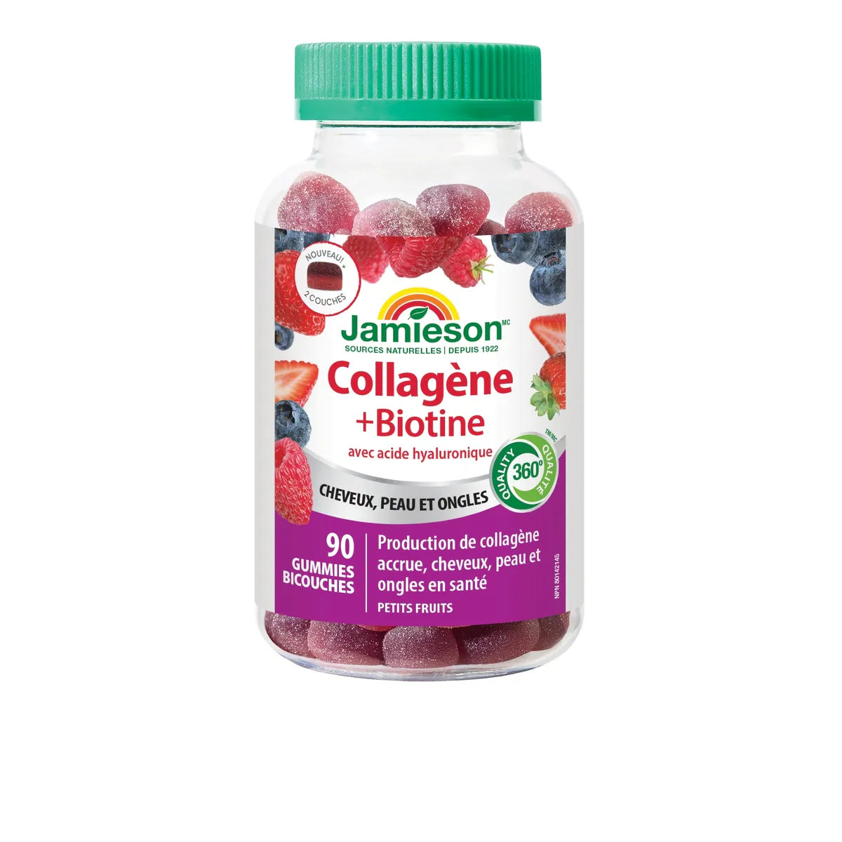Gummies collagène + biotine avec acide hyaluronique