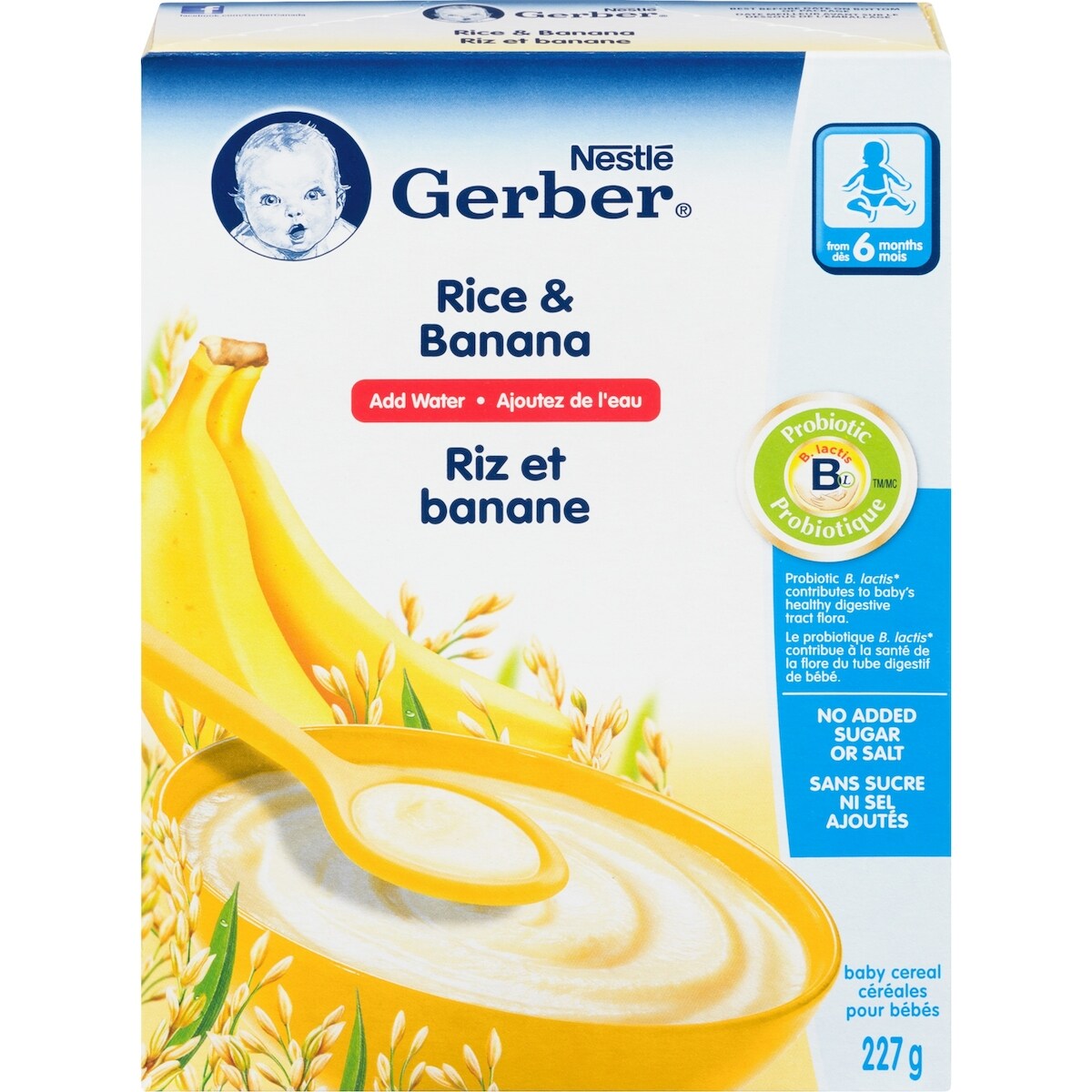Céréales pour bébés Étape 2 Riz avec banane