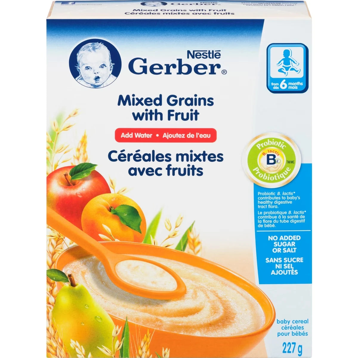 Céréales pour bébés Étape 2 Avoine et multigrains avec fruits