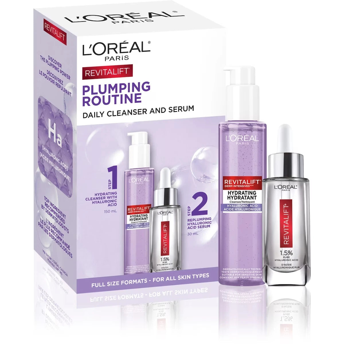 Kit de soins hydratants à l'acide hyaluronique