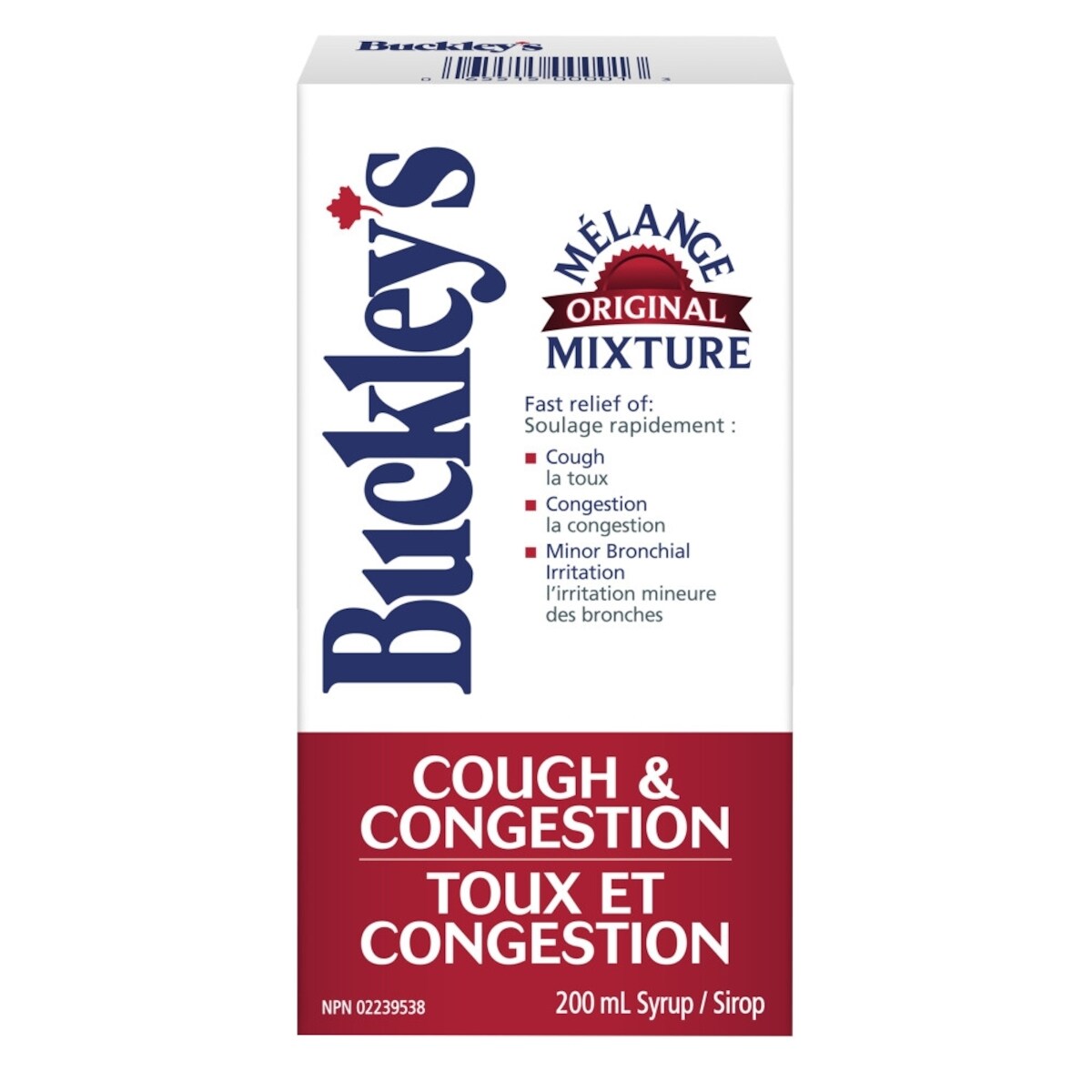 SIROP BUCKLEY'S Mélange original formule