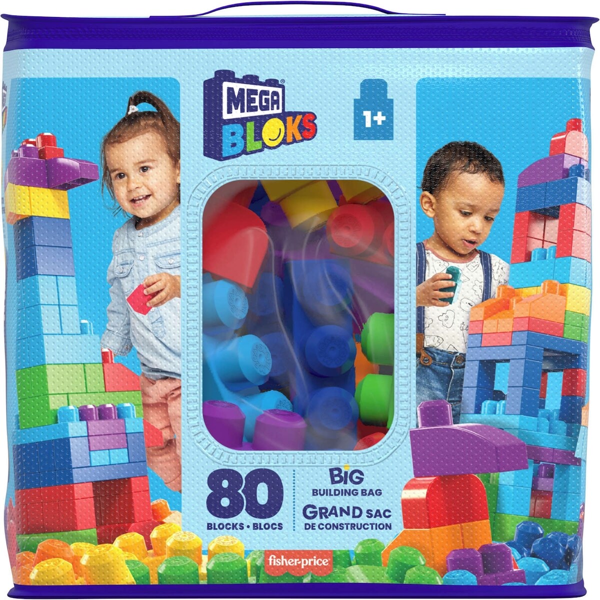 Grand Sac de Construction avec 80 Briques