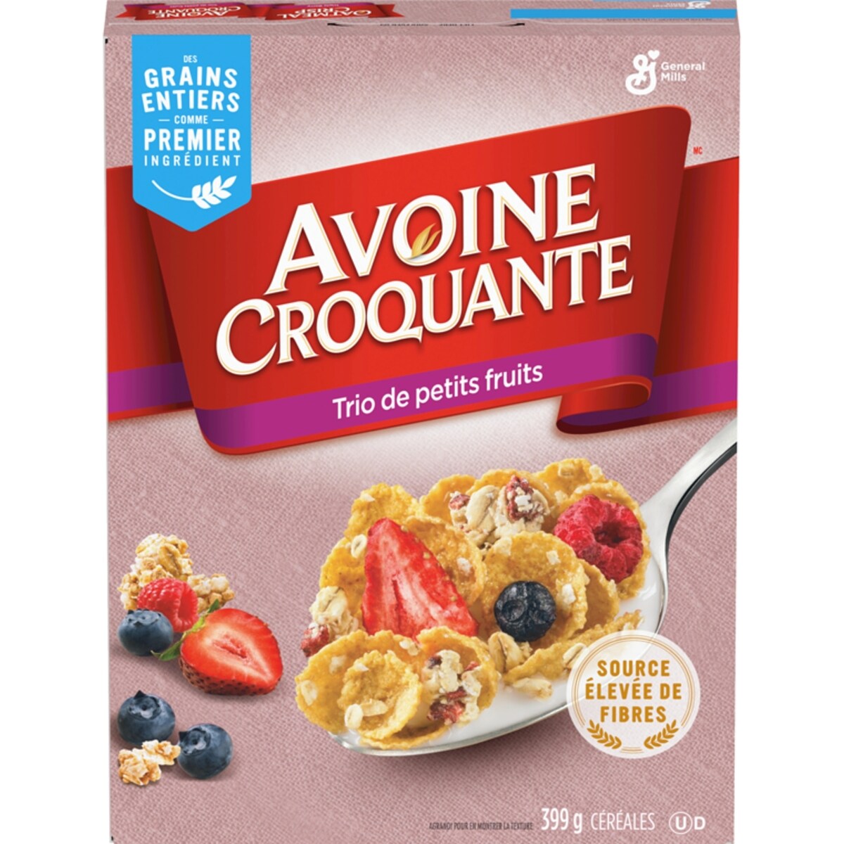Céréales trio de petits fruits
