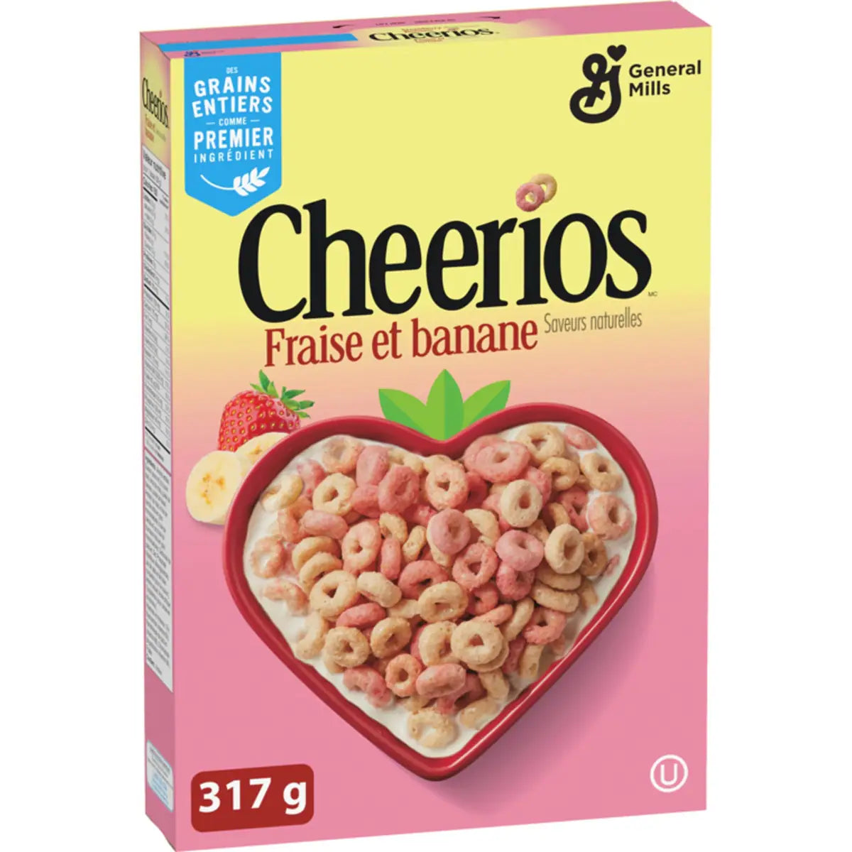 Céréales fraise et banane