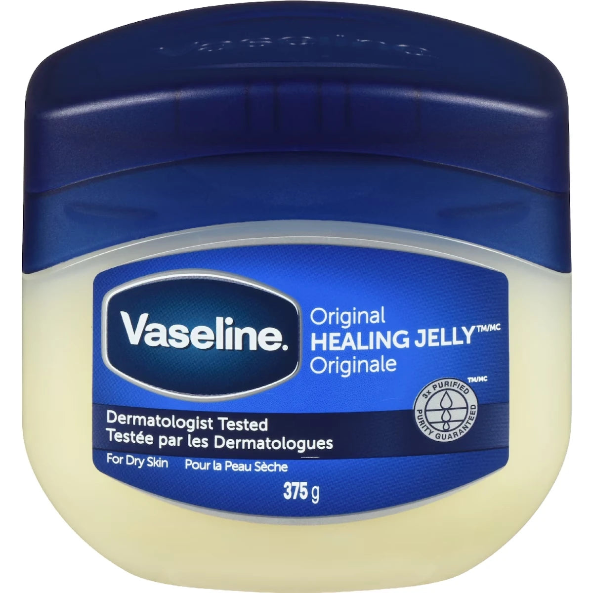 Gelée de pétrole pour peaux sèches et craquelées Formule Originale gelée de pétrole 100 % pure 375 g